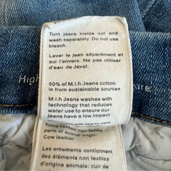 M.i.h Jeans Women’s Marrakesh Cropped Kick Flare Two Tone Sonia Jeans Size 29 - Picture 13 of 15